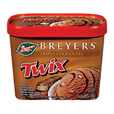 Breyers&nbsp;Ice Cream&nbsp;Twix(R) Triple Chocolate Full-Size Picture